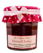 Confiture de cerises noires et framboises